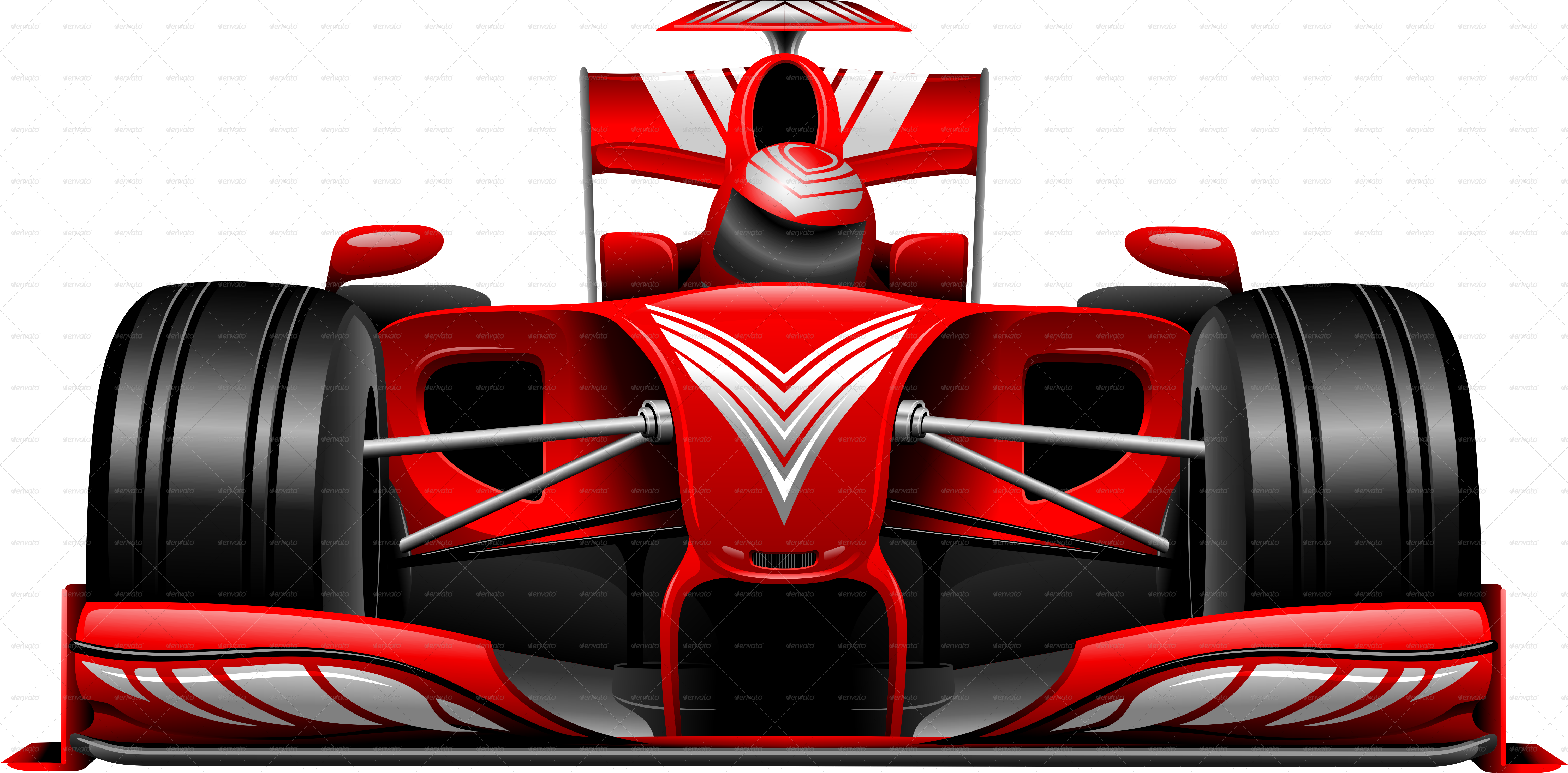 Formula Red Car On Race Track Vectors GraphicRiver